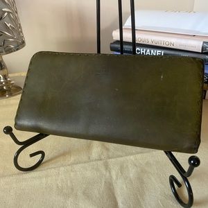 Vintage Gucci Tom Ford Era Double Long Flap Soft Leather Wallet - STYLE 94189